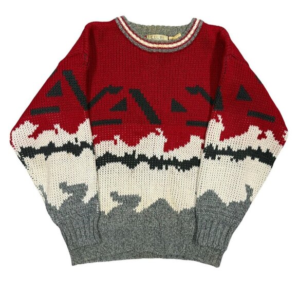 Club International Other - Vintage 80s Club International Mountain Chunky Knit Sweater Small